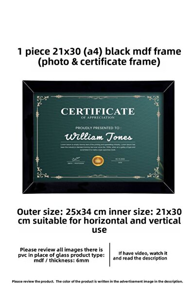 yhfoto Cadru A4 Cadru Certificat - Cadru A4 - Cadru 21x30 - Cadru Diploma