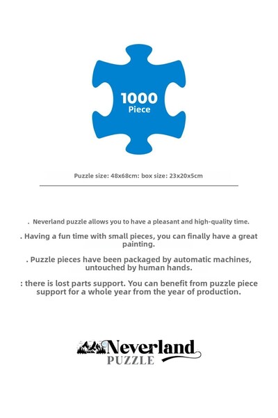 Neverland 2 PIECES 1000 PIECES PUZZLE - AMSTERDAM and ISTANBUL EVENING