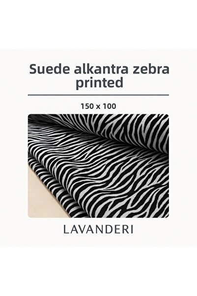 Lavanderi Țesătură din piele intoarsa Alcantara cu model zebră 150X100 150CM LĂȚIME 100CM LUNGIME