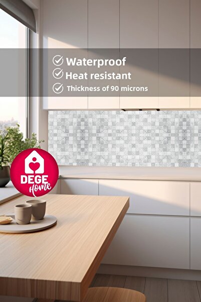 DEGE HOME Patterned Adhesive Foil for Kitchen Countertop 65X200 cm