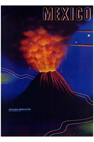 Universal Декоративен дървен плакат за пътуване до Мексико, тип картина