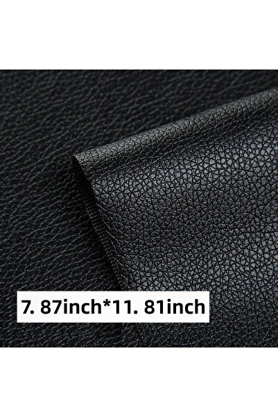 Choice رقع إصلاح جلدية ذاتية اللصق مقاس 20 × 30 سم باللون الأسود، ملصقات قماش...