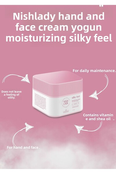 NISHLADY Hand and Face Cream - Intensive Moisturization with Vitamin E, Shea Butter