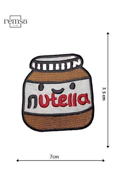 REMSATİC حديد معلق - رقعة - رقعة - موديل نوتيلا (7 سم × 7.5 سم)