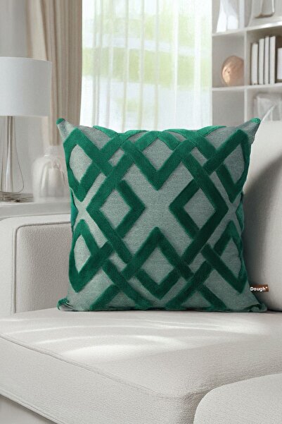 HAMUR Husă decorativă pentru pernă cu model boem cu design special Mila Z.green