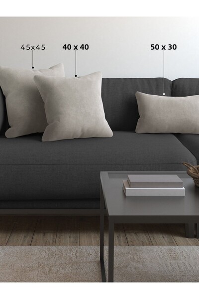 Demor Home Seria moale pastă de migdale, pernă colorată, față de pernă