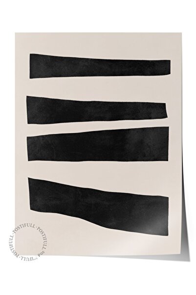 Postifull Ασπρόμαυρη αφίσα τοίχου με αφηρημένο θέμα, μοντέρνα αφίσα χωρίς πλα...