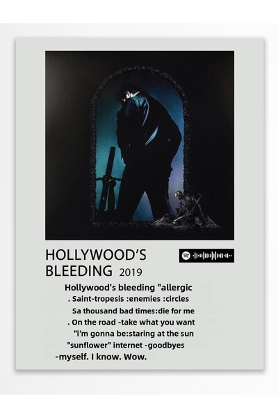 Postifull Αφίσα άλμπουμ Polaroid συμβατή με Spotify - Διακόσμηση τοίχου - Χαρ...