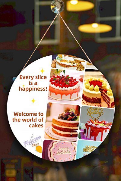 Nod Κατάστημα ζαχαροπλαστικής Τοίχος, Πόρτα, Πίνακας κρεμαστής μονής όψης, Στολίδι κατάστημα ζαχαροπλαστικής