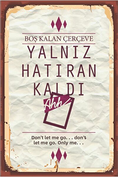 hediyeniburadabul Poster din lemn proiectat TSM