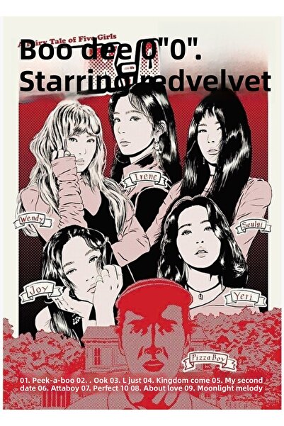 Universal Red Velvet Peek A Boo Αφίσα-ανιμέ Ξύλινη διακοσμητική αφίσα