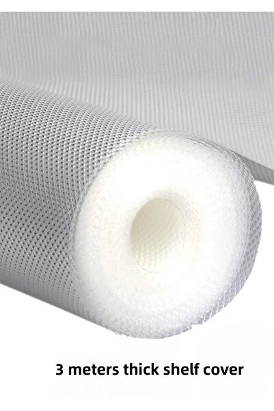 Clevora Film de protecție transparent anti-alunecare premium de 3 metri pentru rafturi Covor anti-alunecare 45 cmX3M Folie de calitate groasă