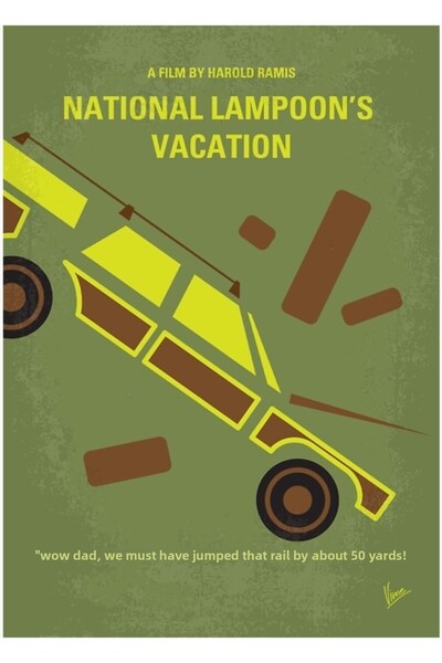 Universal No412- Poster decorativ din lemn National Lampoons Vacation Tablo