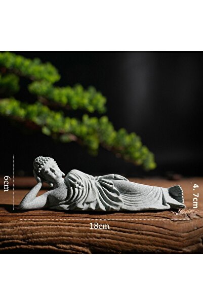 Choice Reclining Buddha-B Buddha Reclining Meditating Carving Statue Feng Shu...