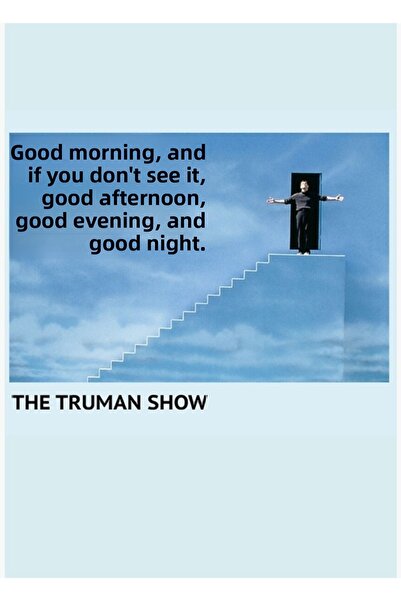 Universal Η Ξύλινη Διακοσμητική Αφίσα της Τρούμαν Σάου με Επιτραπέζια Εικόνα