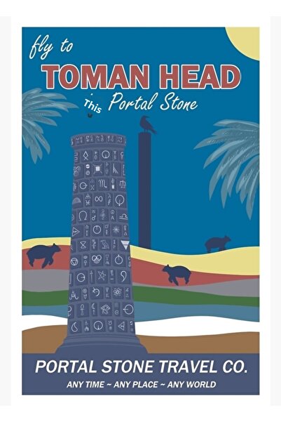 Universal Πίνακας ταξιδιού από πέτρα πορτάλου, Ξύλινη διακοσμητική αφίσα