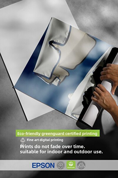 Postifull White Framed Poster, Beach Umbrellas, Photo, Blue Color Poster, 2025 Summer Selection, No:109658