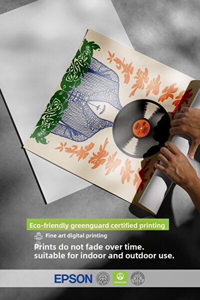 Postifull Wooden Framed Painting, Plaque Woman, Illustration, Maximalist, Orange Color Poster, 2025 Summer Selection,