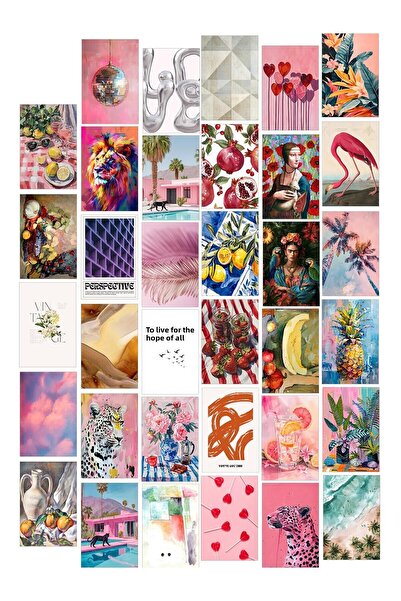 Postifull Σετ αφίσας Collage - 35 τεμάχια χωρίς πλαίσιο 10*15cm - με αυτοκόλλ...