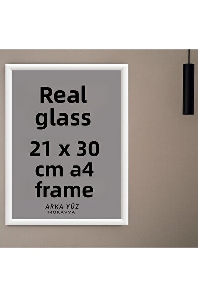 CreaWitch A4 White - Diploma Document Certificate Photo Frame with Real Glass