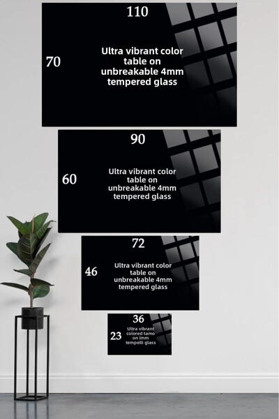 TAULART TABLĂ DE STICLA DE LUX INTRACTĂ LA SPARȚIUNI CU MOTIV LOVE HORSE, CADOU PENTRU CASĂ, LOC DE MUNCA, BĂRACĂ, BĂRACĂ DE BĂRACĂ