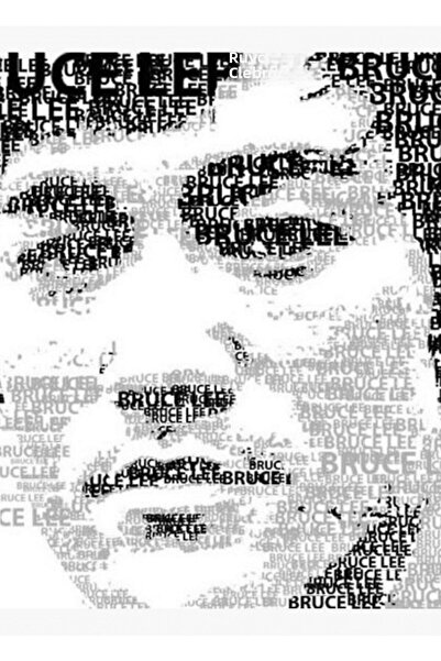 Universal Poster decorativ din lemn Bruce Lee