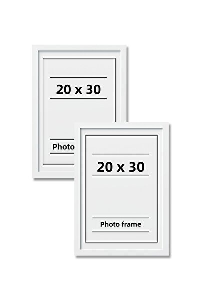 UON A4 Frame White 20x30 Diploma Document Certificate 2-Piece Flat Model Photo Picture Frame Set
