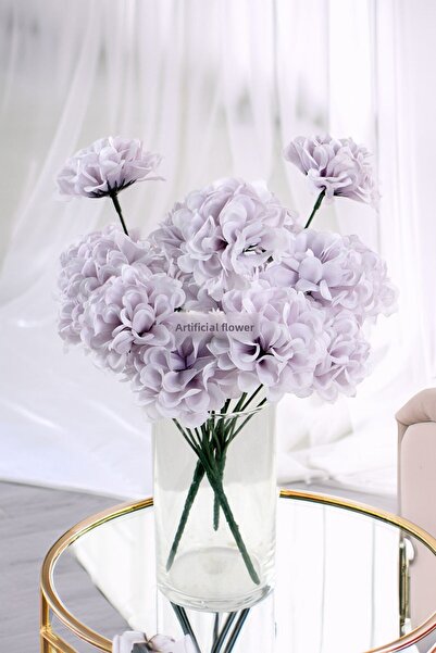 Yapay Çiçek Deposu Floare Artificială 7 Ramuri Buchet Eco Crizantemă 30 cm Liliac