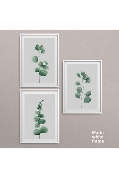 HOMEPACK Λευκό Πλαστικοποιημένο Σετ Πλαίσιο 3 τεμαχίων Πίνακας Hpn030