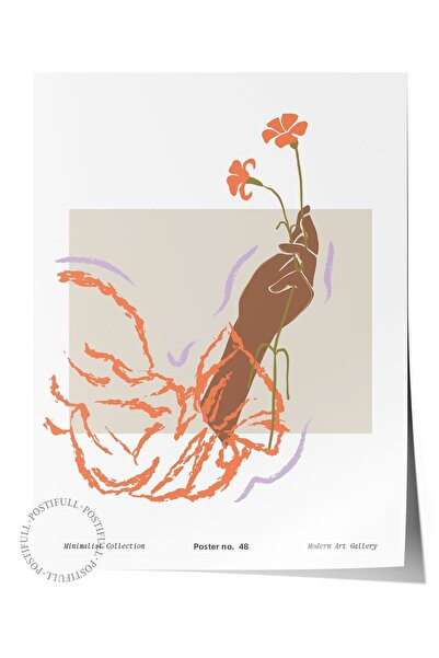 Postifull Απαλή αφίσα τοίχου με θέμα Bohemian Nordic - Διακόσμηση υπνοδωματίο...