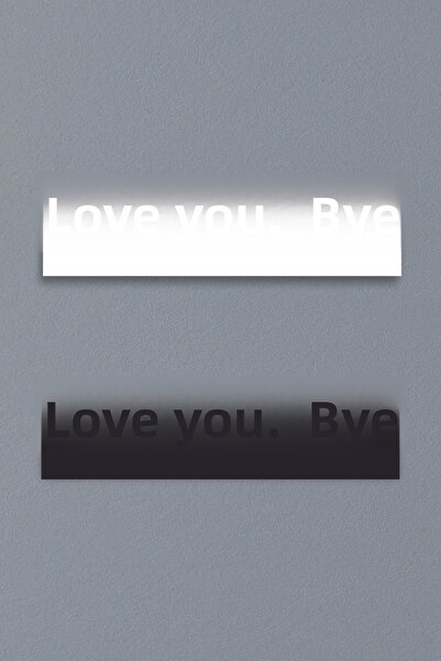 UNT „LOVE YOU BYE” Decor pentru ușă, produs de decorare a pereților