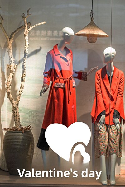 New Jargon 14 februarie Ziua Îndrăgostiților O Inimă Întreagă 60 Cm Autocolant