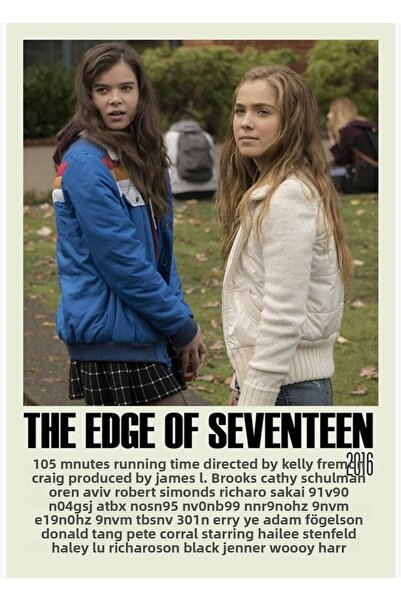 Universal The Edge Of Seventeen Εναλλακτική (2) Ξύλινη Διακοσμητική Αφίσα Τρα...