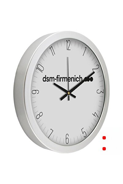 KALE PROMOSYON ساعة حائط بلاستيكية معدنية كبيرة الحجم مقاس 35 سم مقاس 35 سم ل...