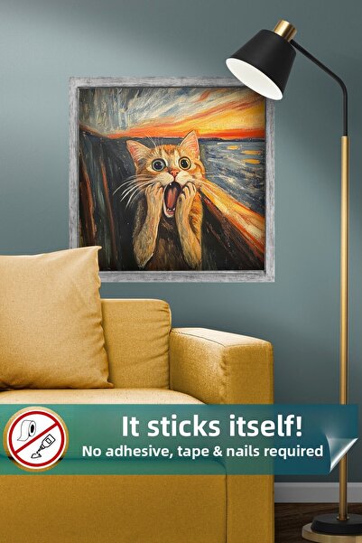 Pi Papers Αφίσα Edvard Munch The Scream, Διασκεδαστική αφίσα, Αφίσα με γάτα, ...