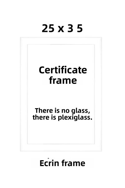 Araste 1. Ramă pentru diplomă, certificat și fotografie, din PVC, 22MM, 25 x ...