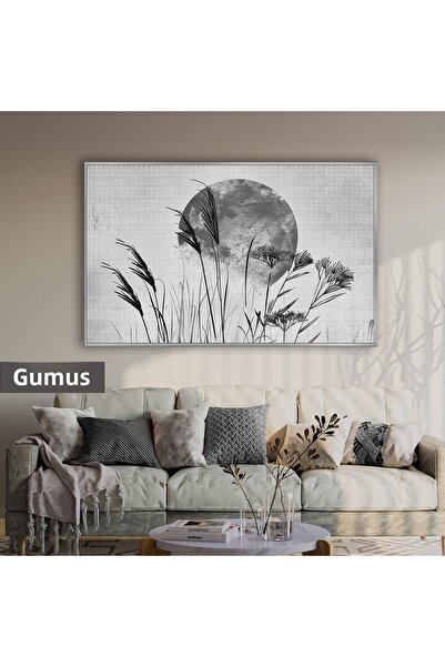 Harikabirev HARİKABİREV | MODEL BOHEMĂ CU PLANTE DE CULOARE GREY (FRUNZĂ) | T...