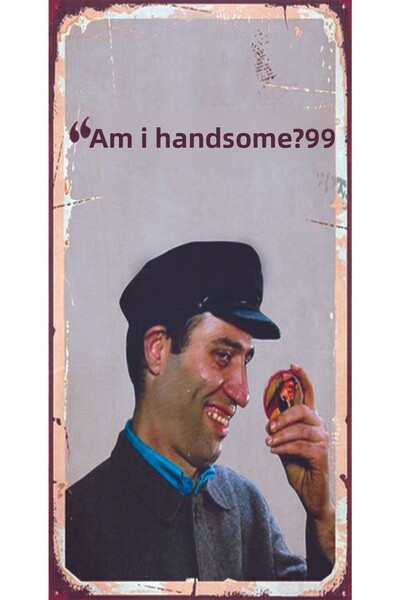 hediyeniburadabul Ξύλινη αφίσα σχεδιασμού της Τουρκικής Κινηματογραφίας Yeşil...