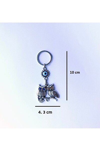 Melien Κουκουβάγια Κρυστάλλινο Μάτι Κακού Δώρο Μπρελόκ με χάντρες Στολίδι Αξεσουάρ τσάντας
