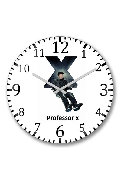 BASKI DÜNYASI ساعة حائط تيد موبي بروفيسور من الزجاج الحقيقي المنحني