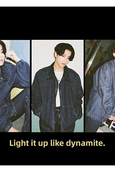 Universal Jungkook Dynamite Aesthetic Ξύλινη Αφίσα Τέχνης Διακοσμητική Κωδικό...