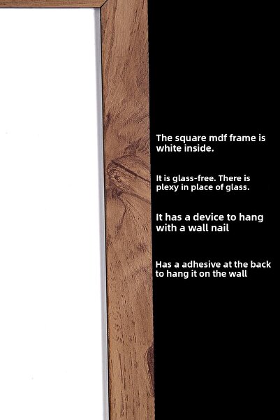 yhfoto 12 Pieces 10x10 Frame - Kemençe Frame - Mini Square MDF Frame - Photo Frame Set