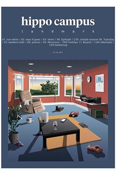 Universal Hippo Campus - Landmark (2017) Εξώφυλλο Μουσικού Άλμπουμ Αφίσα Πίνα...