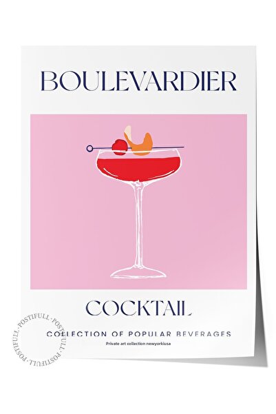 Postifull Αφίσα τοίχου με θέμα το κοκτέιλ, αστική αφίσα χωρίς πλαίσιο - Διακό...