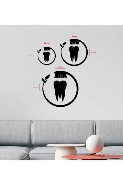To Design Lab Pictură decorativă tematică cu dinți și periuțe de dinți