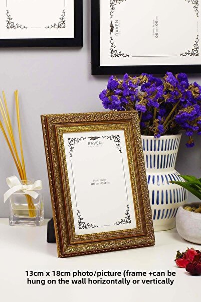 Raven 13cm X 18cm Picture, Photo, Document, Poster, Paper Frame with Adjustab...
