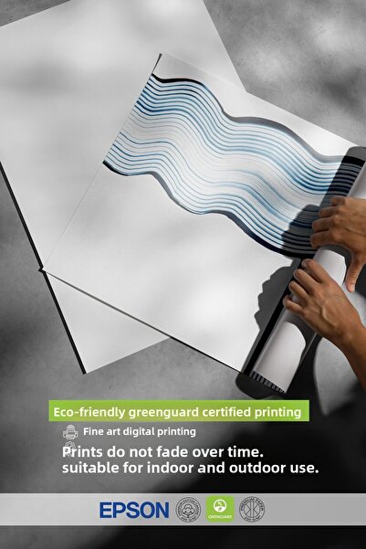 Postifull Wooden Framed Painting, Lines, Minimalist, Blue, White Color Poster, 2025 Summer Selection, No:109793