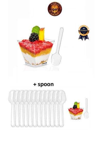 figanlar ambalaj 1ης ποιότητας Σκληρό Πλαστικό Μπολ Επιδόρπιο Μπολ κυβικό πρί...