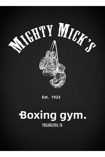 Universal Poster decorativ din lemn Mighty Micks pentru sala de box