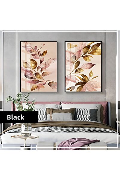 Harika bir ev HARİKABİREV | COMBINAT DE FRUNZE DE AUR ROZ (ELEGANT) | TABLO D...